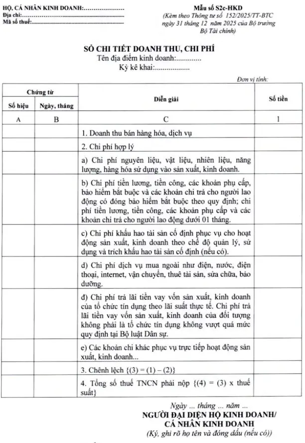 Hình ảnh Hướng dẫn kế toán cho hộ kinh doanh từ 01/01/2026